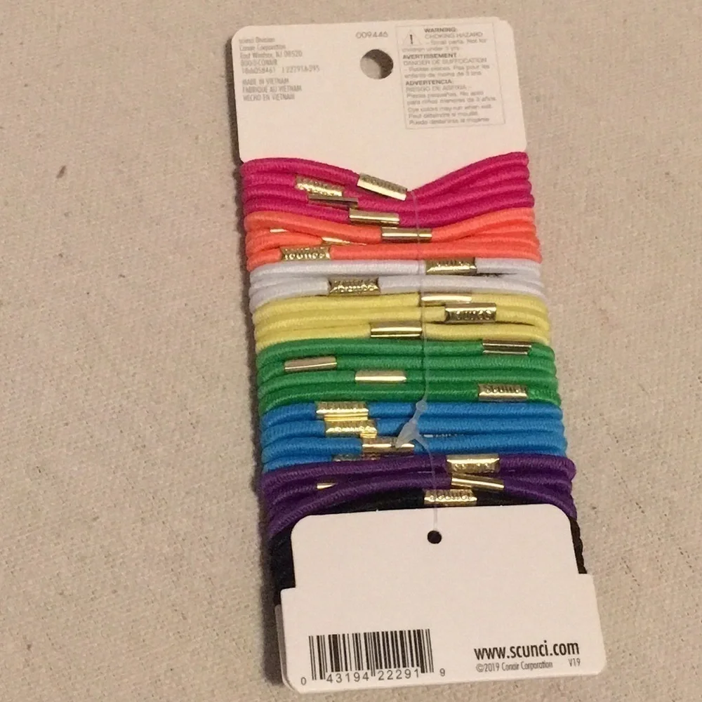 Scunci multi colored Hair tie Elastics 30 pack NEW